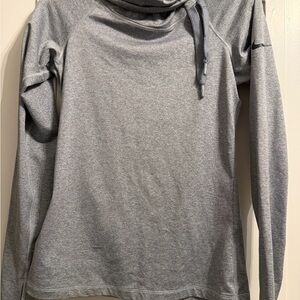 Nike Heather Gray Cowl Neck Top